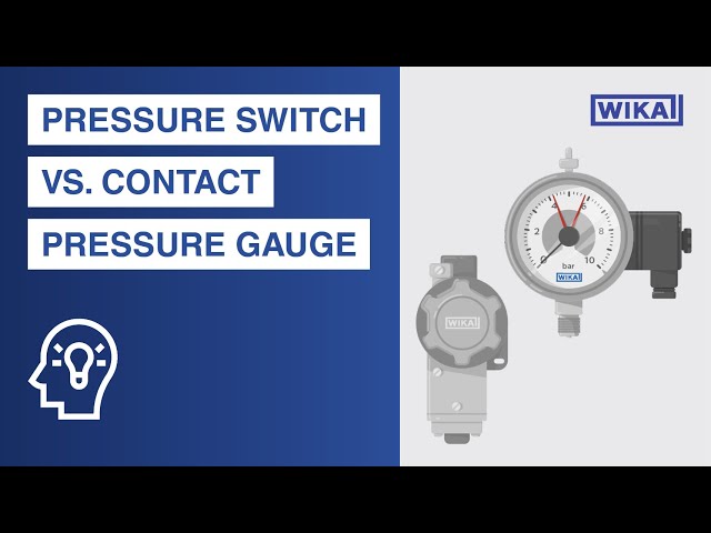 Contact pressure gauges vs. pressure switches: What's the difference?