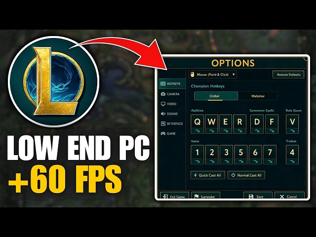 League of Legends Best Settings For Low End PC