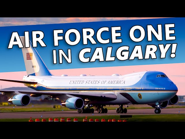 AIR FORCE ONE LANDS IN CALGARY! Boeing VC-25A at YYC
