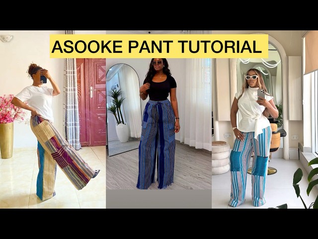 How to Cut and Sew Aso Oke Pants | Step-by-Step Sewing Tutorial