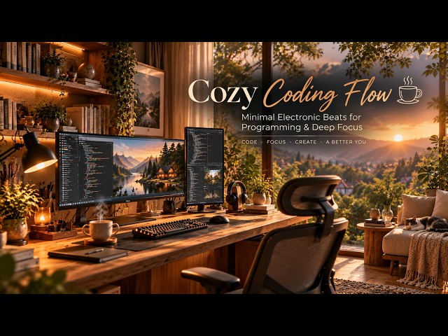 Cozy Day Coding Flow 💻 Minimal Electronic Beats for Programming & Deep Focus