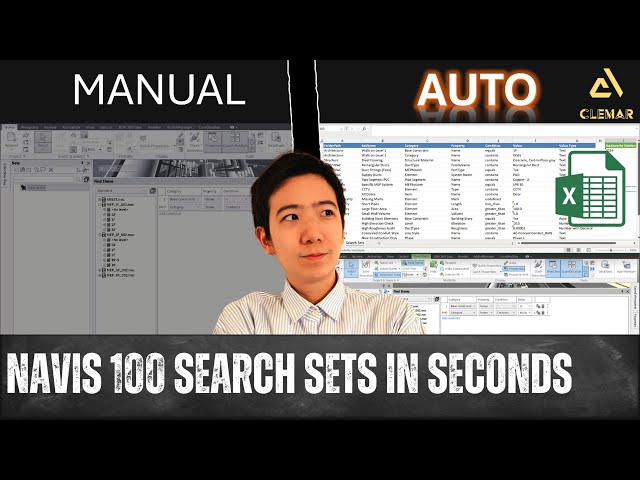 Automate 100+ Navisworks Search Sets from Excel: Navisworks + Python + Excel
