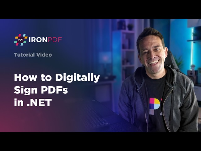 How to Digitally Sign PDFs in  .NET