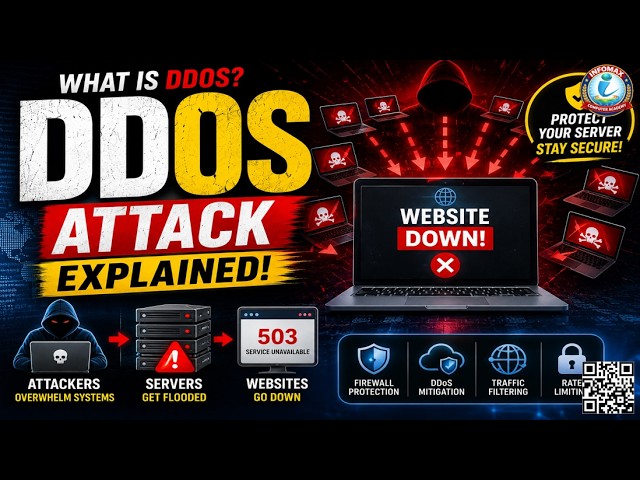 What is DDoS Attack? Distributed Denial of Service Explained | Cyber Security Tutorial
