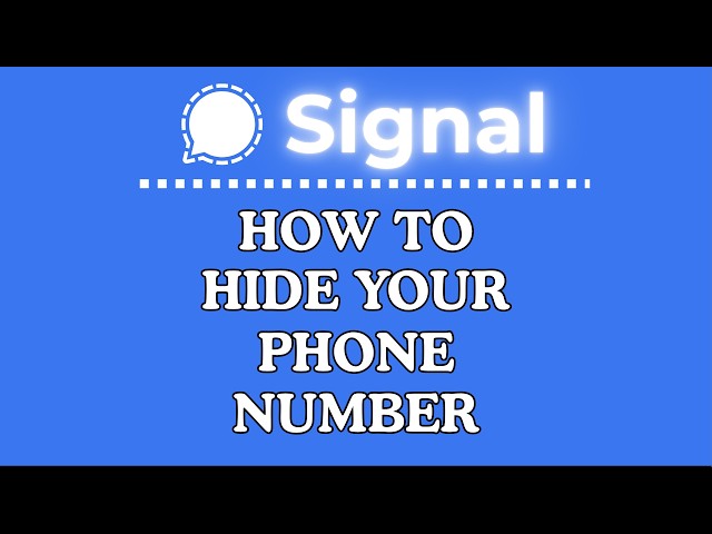 How to Hide your Phone Number on the Signal Desktop App | PC Tutorial 👍