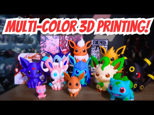 What is MULTI-COLOR 3D Printing & How Does It Work???