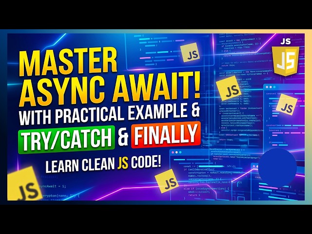 JavaScript Async Await Example Explained | Async Await with Try Catch & Finally | JS Tutorial
