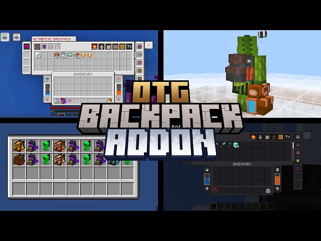 OTG BACKPACK ADDON – The BEST Backpack for Minecraft Bedrock!