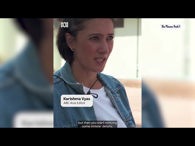 An Australian television in an alleged online scam compound in O'Smach sparked debate