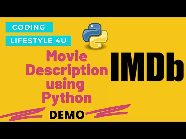 Movie Description In Python (Demo) | Python Projects For Beginners