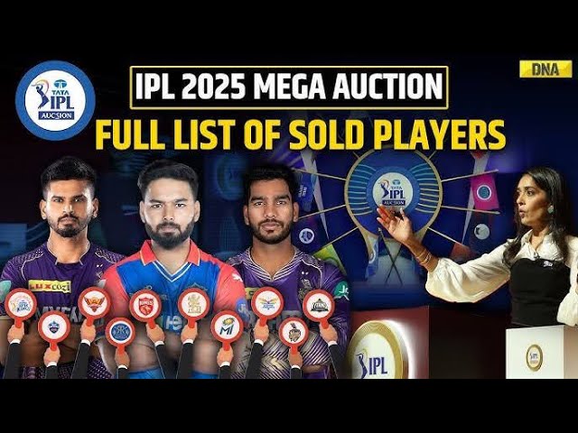 IPL Mega Auction 2025 | full Sold players