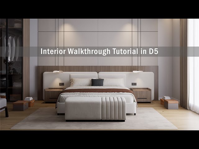 Interior Lighting and Walkthrough Tutorial In D5 Render
