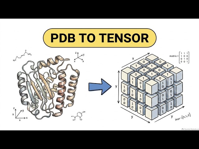 From PDB File to Tensor: Parsing Protein Structures with Biopython for AI Models