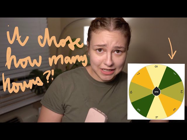 A Random Number Generator Chooses How Many Hours I Read For A Week