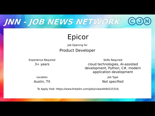Job News Show 16 | Top 10 Computer Science Jobs | 2026-09-04