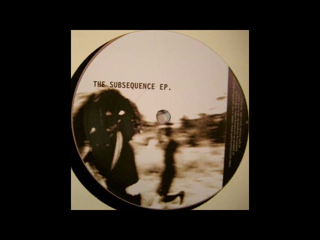 Patrik Skoog – Untitled B2 (The Subsequence EP) [2000] HQ Vinyl Rip