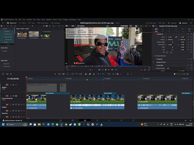 Day 1 Of Editing Mahikeng Fashion Week Docu-Vlog LIVE!! (Video Editing)