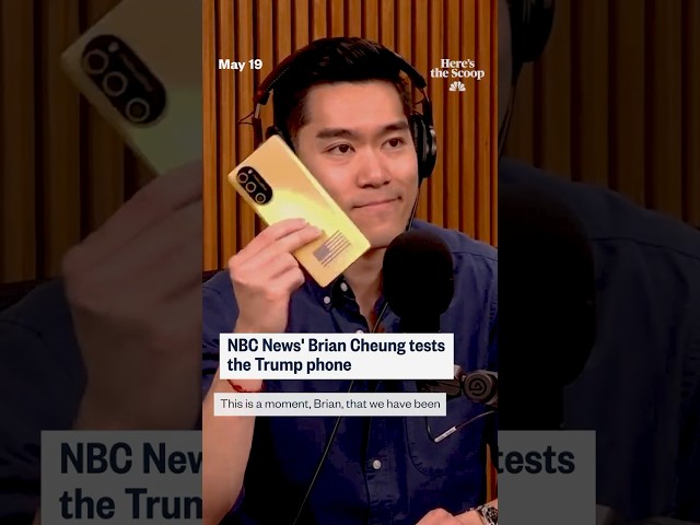 NBC News' Brian Cheung tests the Trump Phone