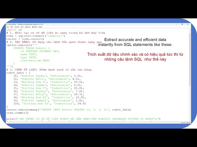 Sử dụng SQL trong Python #ngantechlab #sql #database #education #Python #programming #CSDL