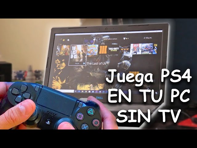 Cómo conectar tu Play Station 4 (PS4) a laptop o PC sin Televisión TV