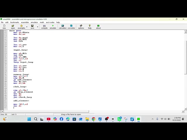 Part04 : Remove Duplicate Element(Assembly Language)