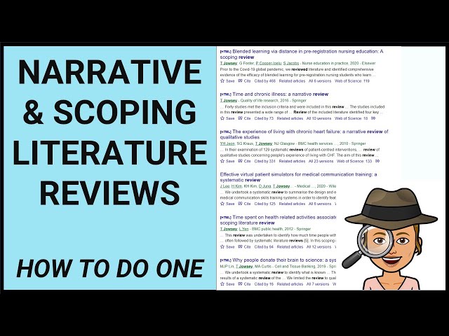 How to conduct a Narrative or Scoping Literature Review