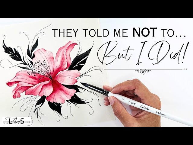 Wow!! 🤩 Break the Rules with this STUNNING Must Try Step-by-Step Watercolor Flower Painting!