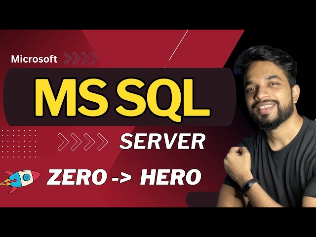 MASTER SQL 🔥 | Beginners to Advance Using MSSQL Server [HINDI]