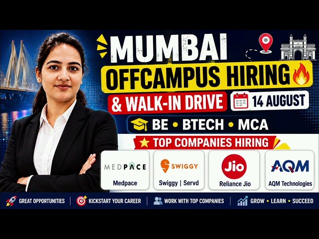 Mumbai Hiring 2026 | Freshers & Experienced | Software Engineer, Video Editor, Jio GET & More