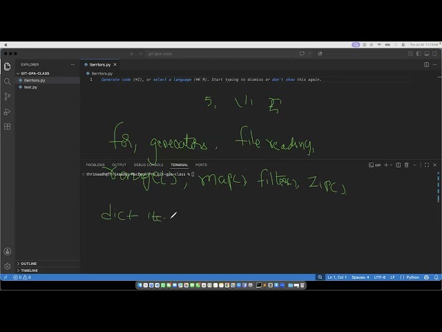 Python -  iter(), next() , zip() and filter()