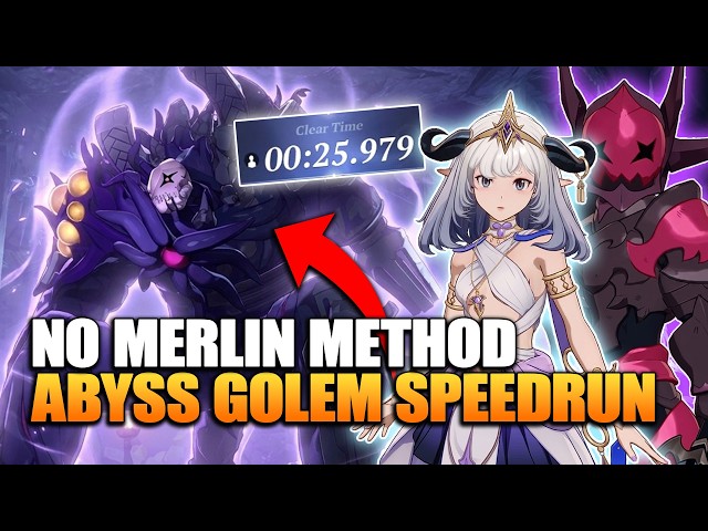 25.979 Sec - Golem Speedrun Guide with Meliodas - No Merlin or Daisy | The Seven Deadly Sins: origin