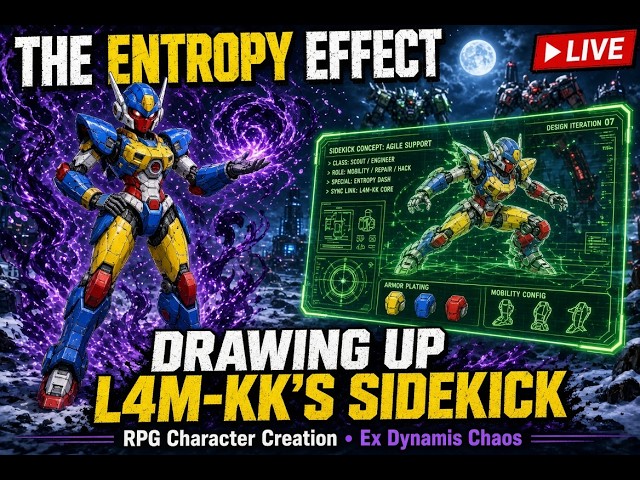 Drawing L4M-KK's sidekick for Kergol Space in Entropy Effect system by Metal