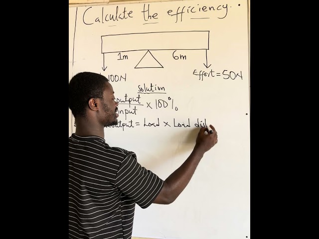 How to Calculate the Efficiency of a Lever | Physics Exam Question Explained