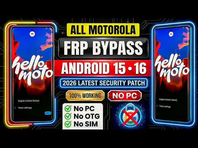 🚀 Motorola FRP Bypass 2026 | Fix Verify PIN After Factory Reset | No PC | All Moto Devices