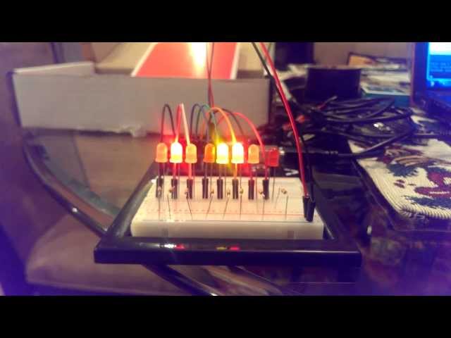 Arduino Uno Experiment: Binary Digit Counter