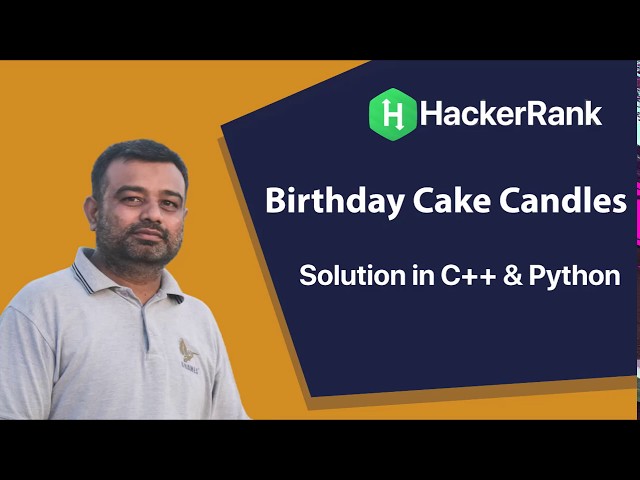 HackerRank - Birthday Cake Candles