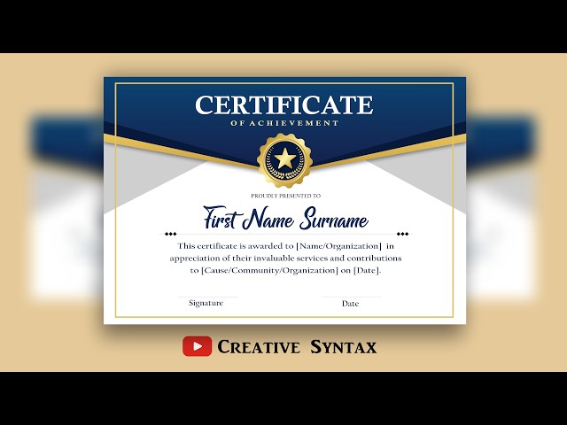 How to create a Professional Modern Certificate and Badge in CorelDRAW,  US Print Ready