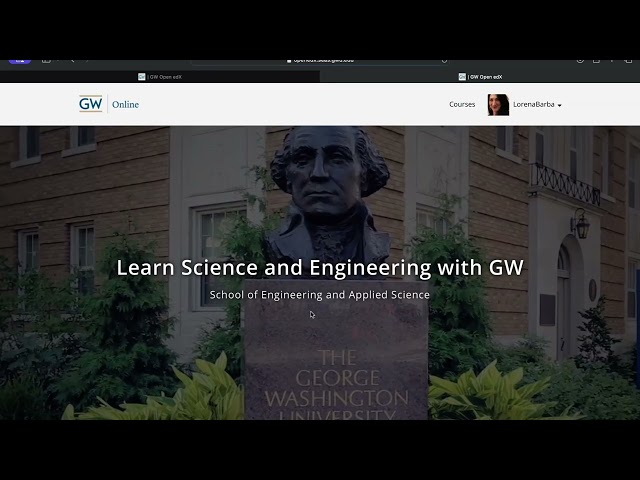 GW Open edX learning platform overview (before pulling the plug)
