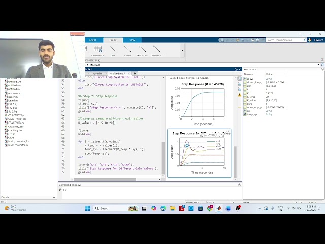 Root Locus using MATLAB rlocus function