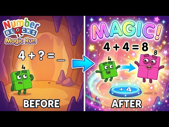 Numberblocks Magic Run | Kids Educational Game | Learn Counting Adventures