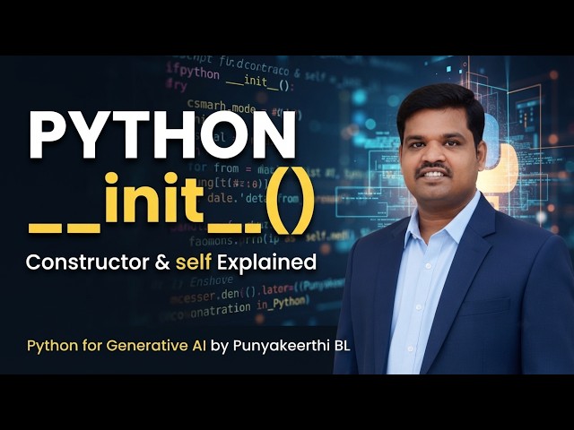 Python __init__() Explained | Constructor & self for Beginners