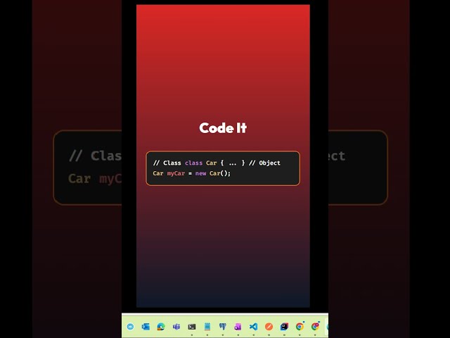 Class and Object in Java Explained 🚀 #javaprogramming #javaee #coding #objectorientedprogramming