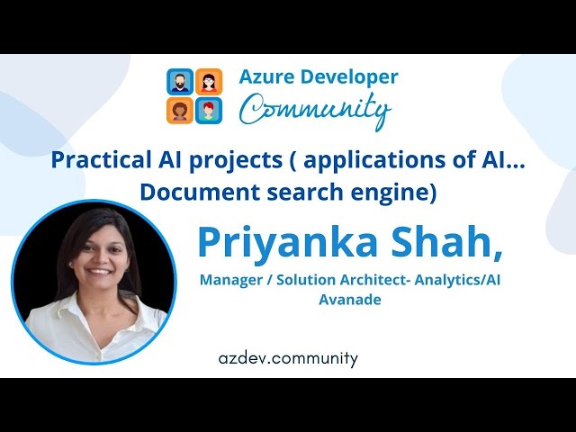 Practical AI projects ( applications of AI... Document search engine)