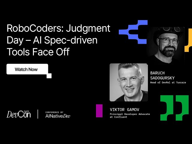 Baruch Sadogursky & Viktor Gamov - RoboCoders  Judgment Day | DevCon Fall 2025