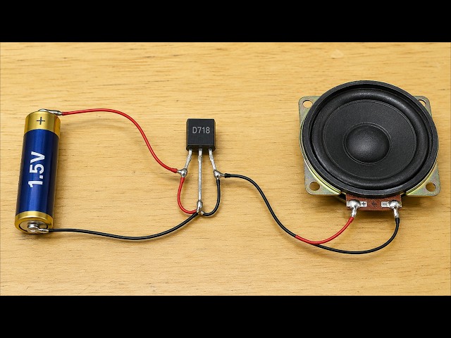 DIY Powerful Ultra Bass Amplifier Only 1 Transistors , No IC , Simple Circuit