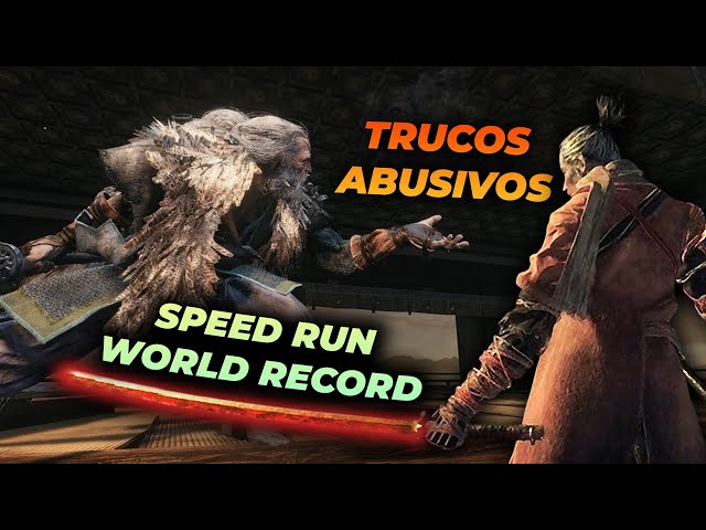 El SPEED RUN INSUPERABLE de SEKIRO con TODOS LOS JEFES sin GLITCHES