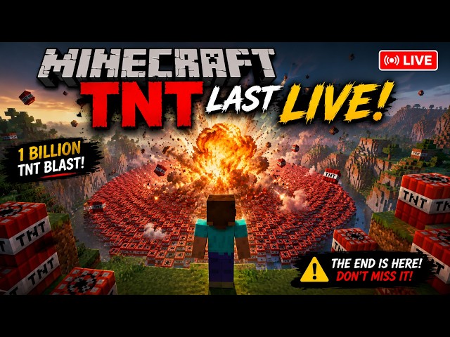 Minecraft TNT LAST LIVE 💥 1 BILLION TNT Explosion! 😱
