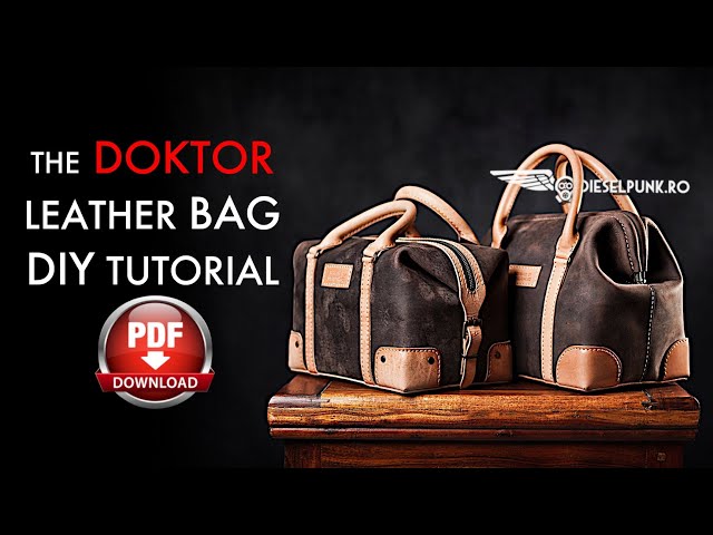 Vintage Frame Leather Doctor's Bag - Pattern Download and Video Tutorial