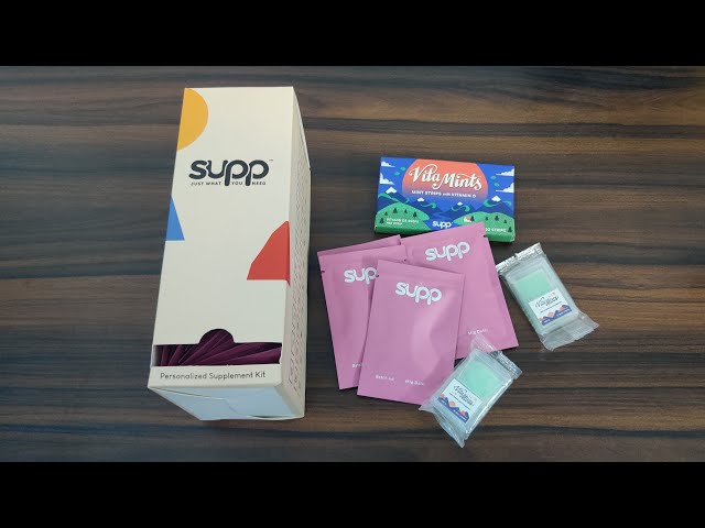 Supp Supplements Personalized Pack and Supp Vita Mints Unboxing and First Look