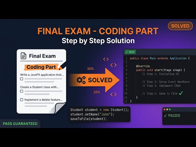Spring 2026 Final Exam - Coding Part Solved Step by Step | Tutorial - 17